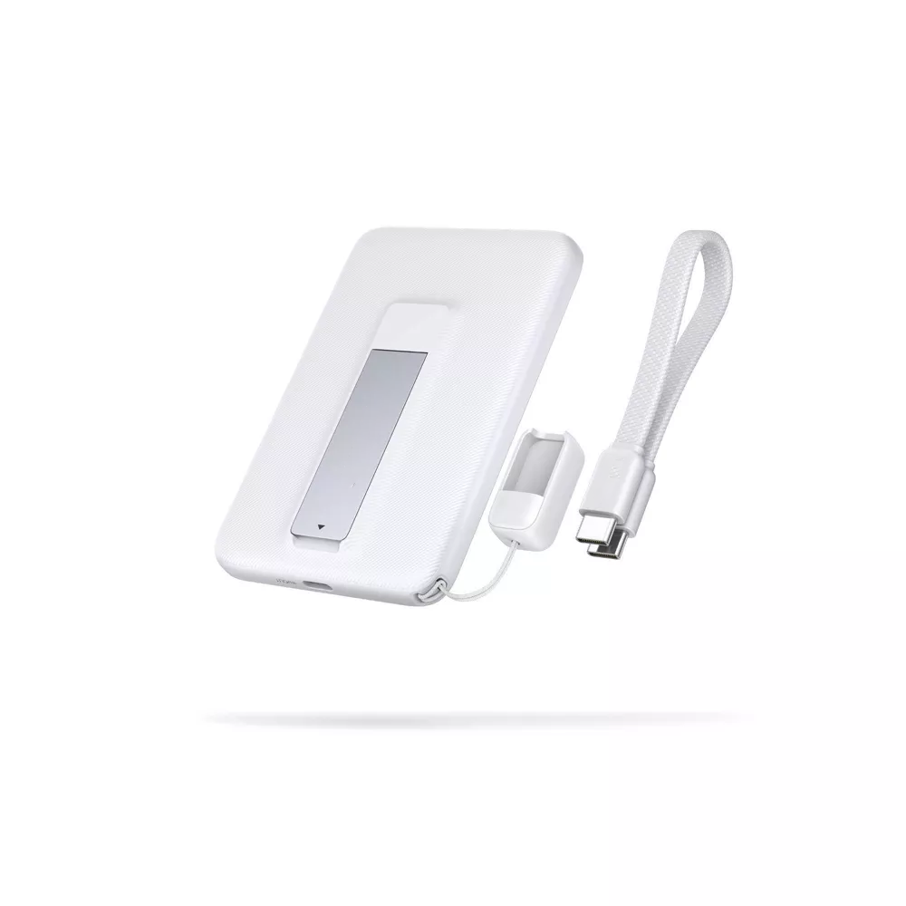 5000mAh Qi2 Magnetic Wireless Power Bank With Foldable Stand