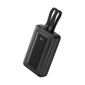 20000mAh Power Bank With Dual Built-in USB-C Cables