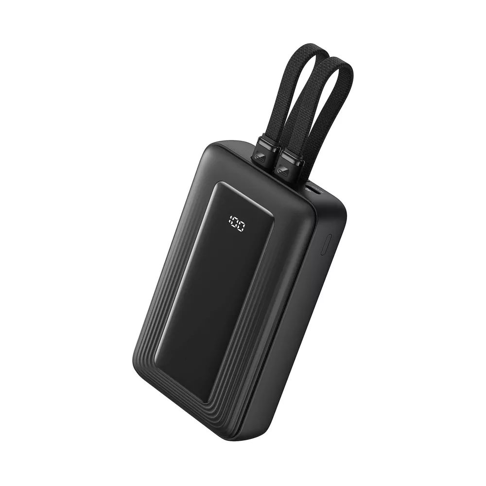 20000mAh Power Bank With Dual Built-in USB-C Cables