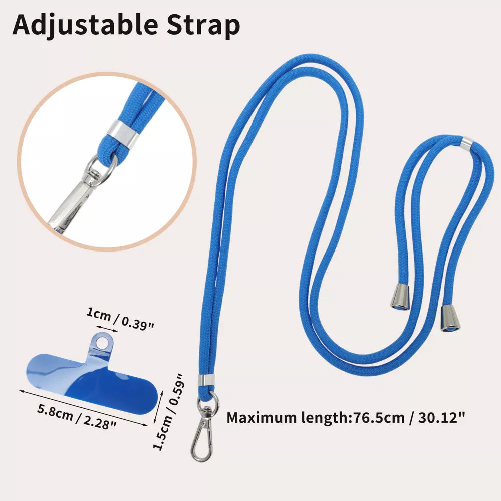 Adjustable Woven Crossbody Phone Lanyard