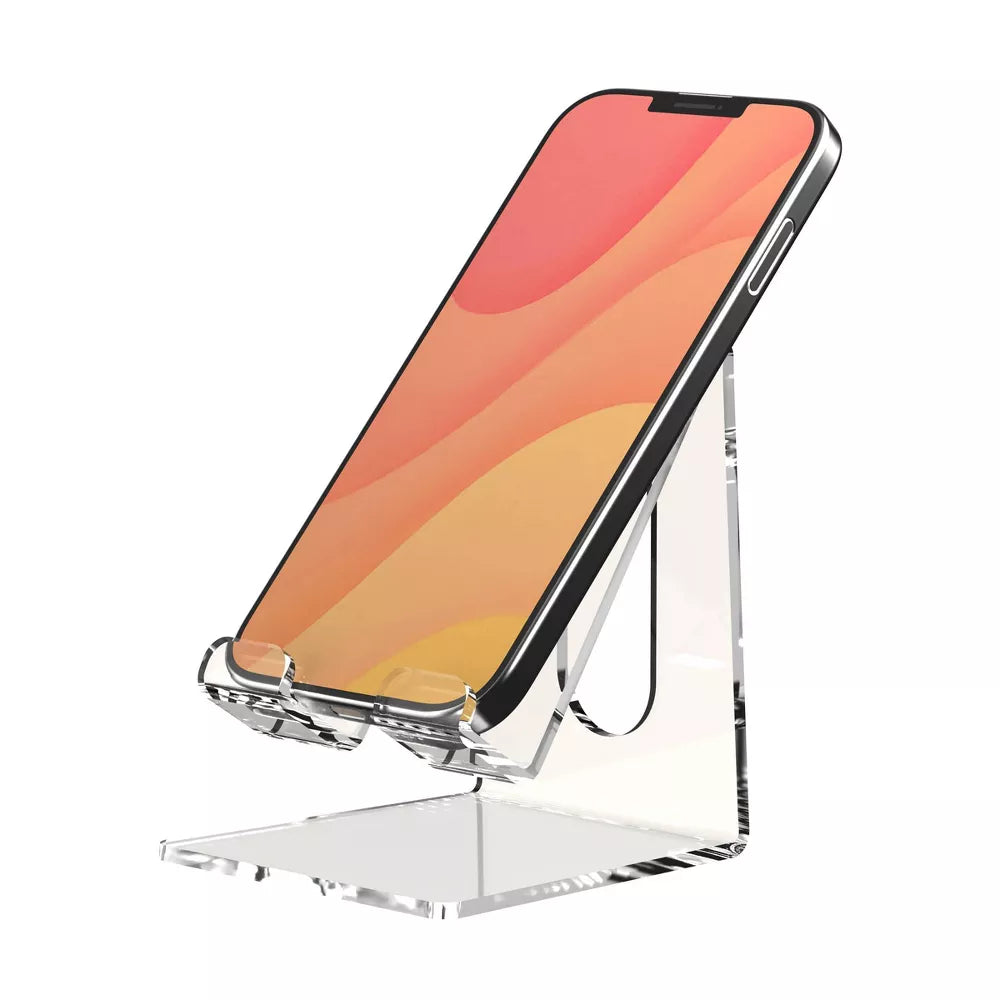 Transparent Acrylic Desktop Phone Stand